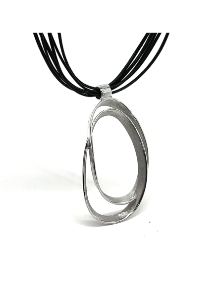 Collar Plata Ondas K001276P